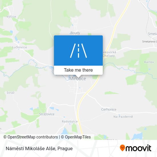 Náměstí Mikoláše Alše map