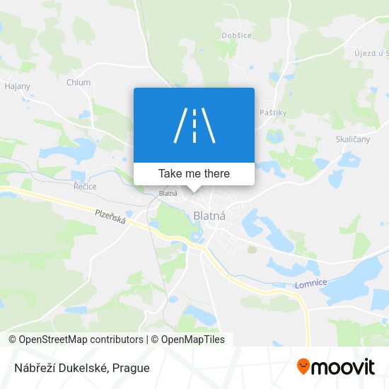 Nábřeží Dukelské map