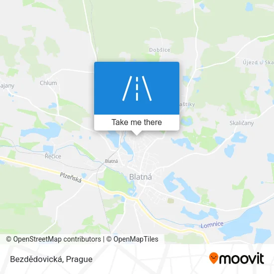 Карта Bezdědovická
