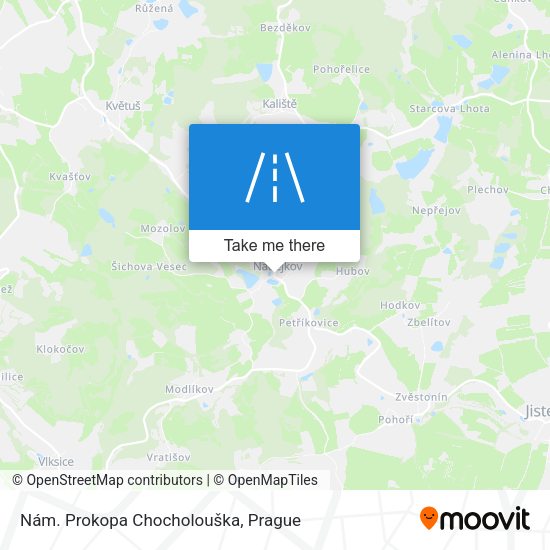 Nám. Prokopa Chocholouška map