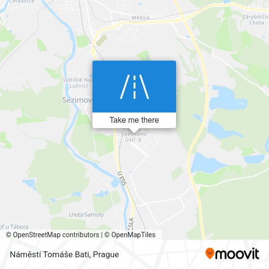 Náměstí Tomáše Bati map