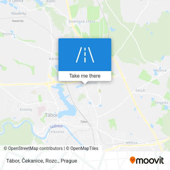 Tábor, Čekanice, Rozc. map