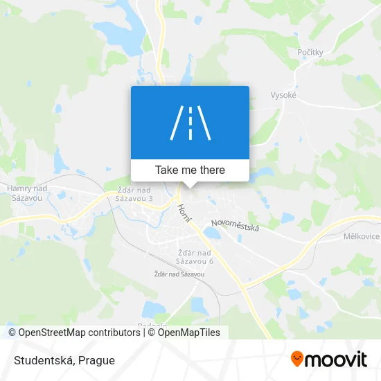 Карта Studentská