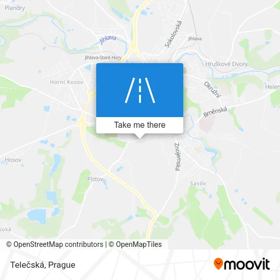 Карта Telečská
