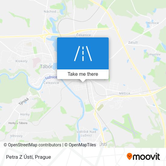 Petra Z Ústí map