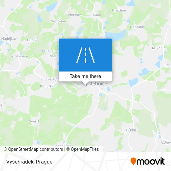 Карта Vyšehrádek