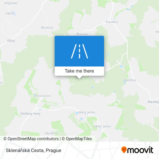 Sklenářská Cesta map