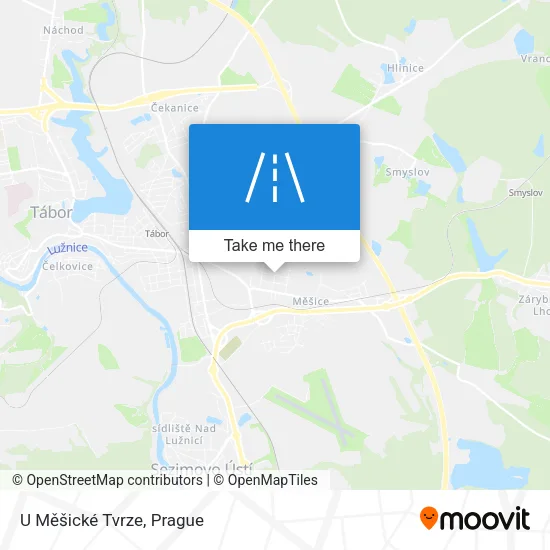 Карта U Měšické Tvrze