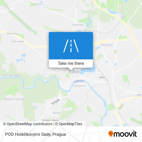 POD Holečkovými Sady map