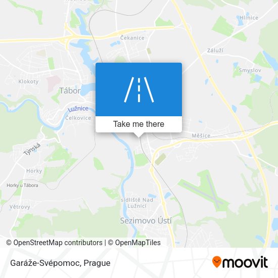 Garáže-Svépomoc map