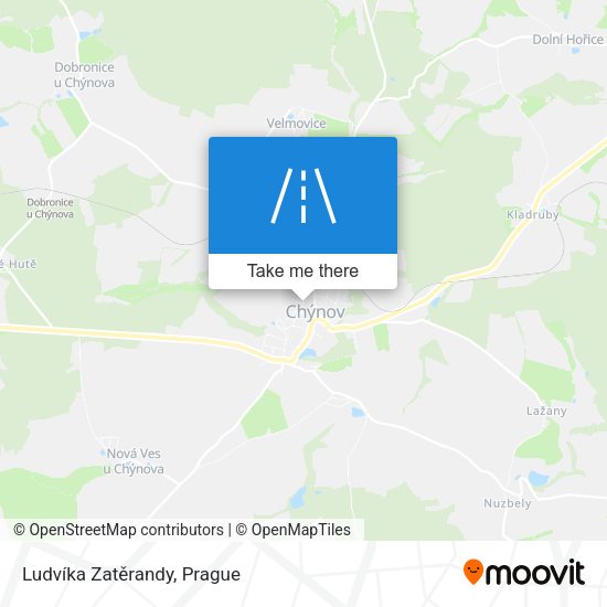 Ludvíka Zatěrandy map