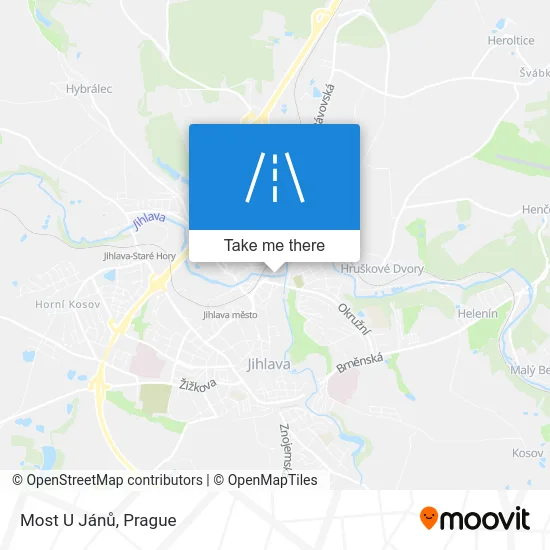Карта Most U Jánů