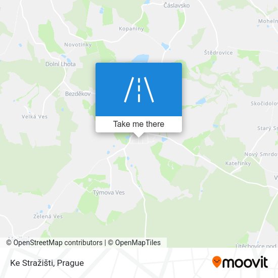 Ke Stražišti map