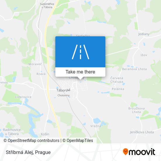 Stříbrná Alej map