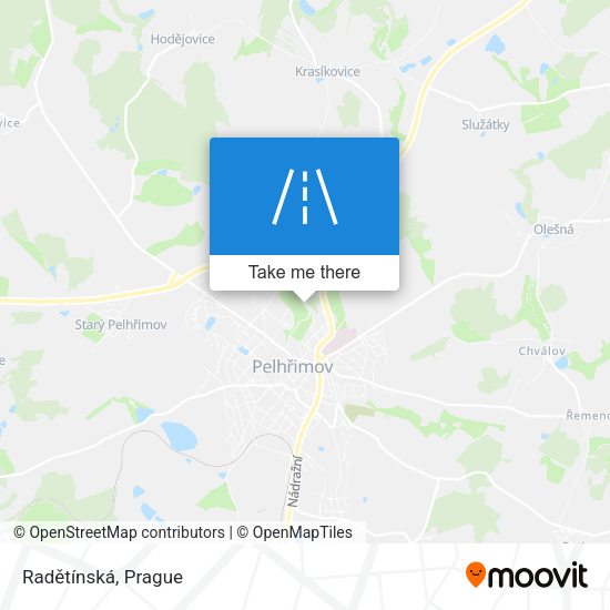Radětínská map