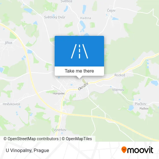 Карта U Vinopalny