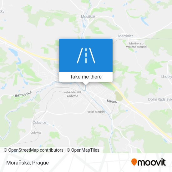 Moráňská map