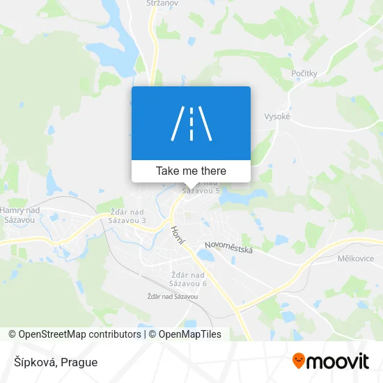 Карта Šípková