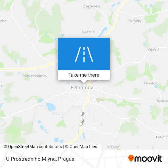 Карта U Prostředního Mlýna