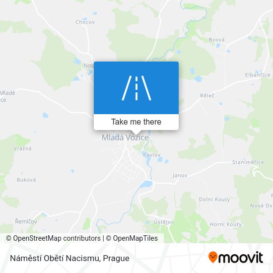 Náměstí Obětí Nacismu map