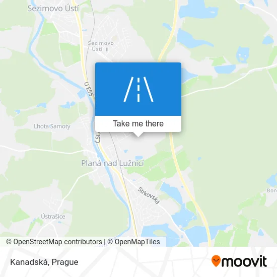 Карта Kanadská