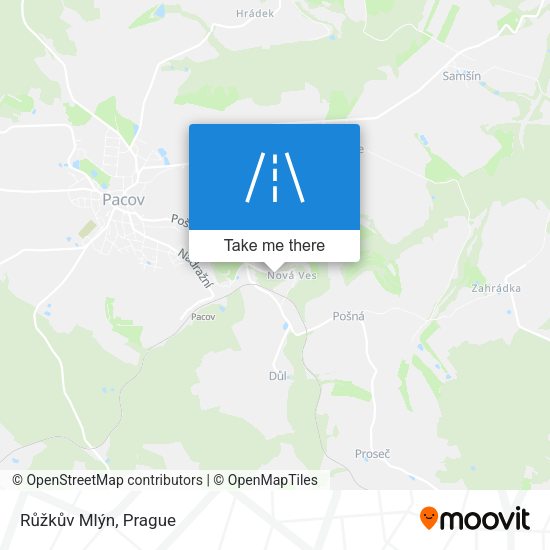 Růžkův Mlýn map