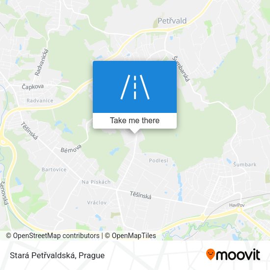 Stará Petřvaldská map