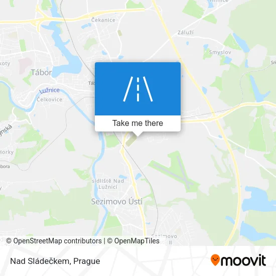 Карта Nad Sládečkem