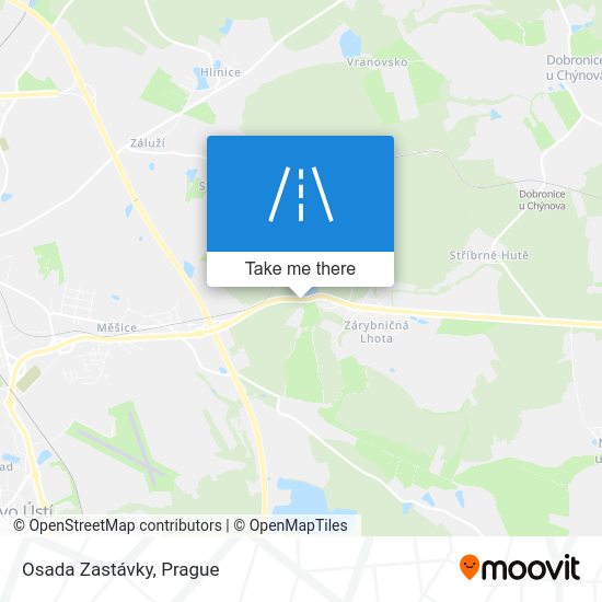 Osada Zastávky map