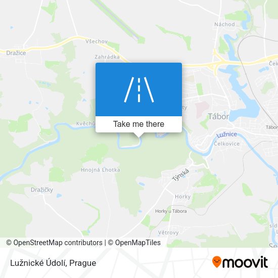 Lužnické Údolí map