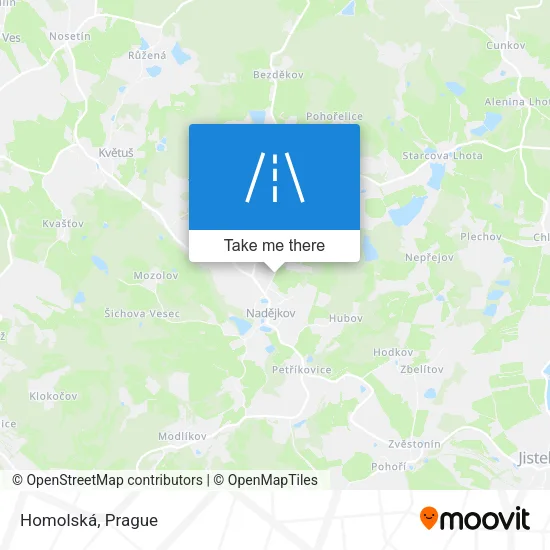 Карта Homolská