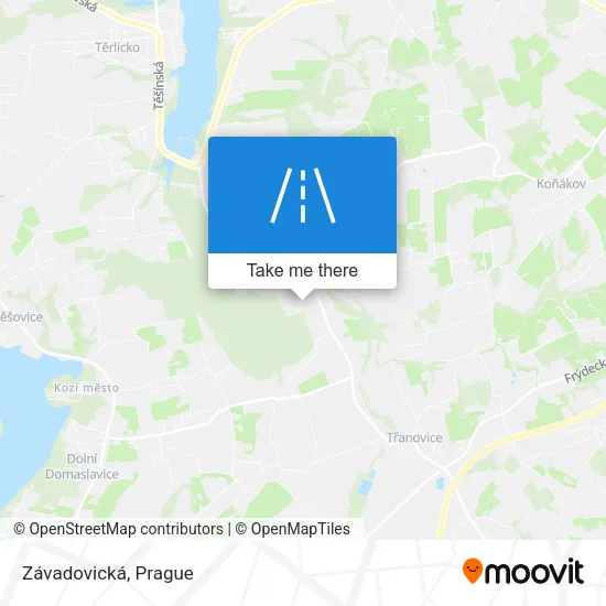 Карта Závadovická