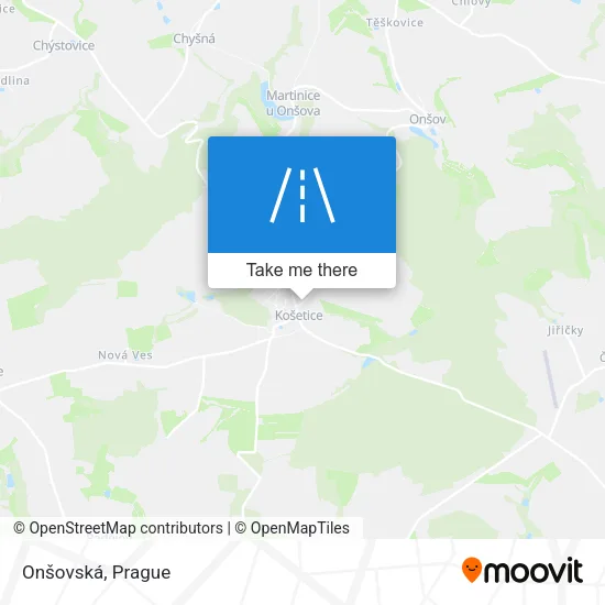 Карта Onšovská