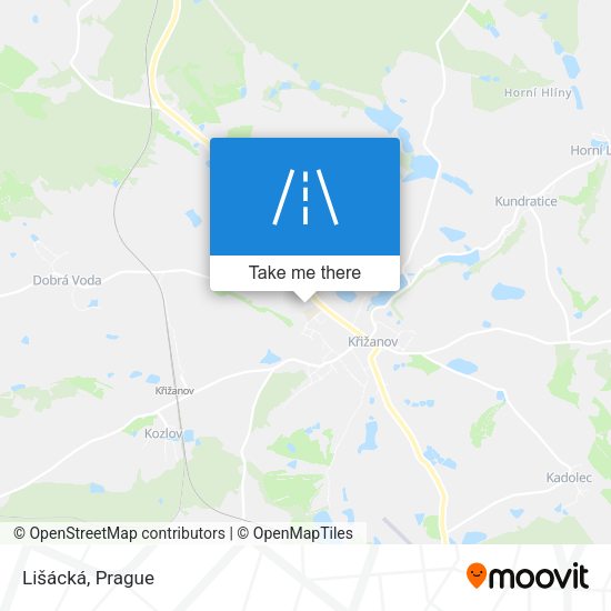 Lišácká map