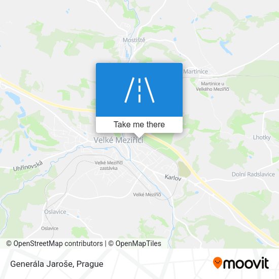 Карта Generála Jaroše