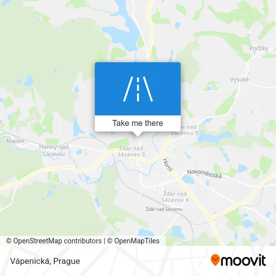 Карта Vápenická