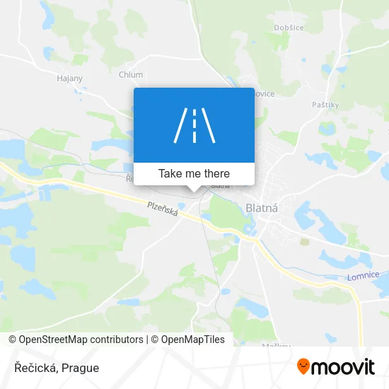 Карта Řečická
