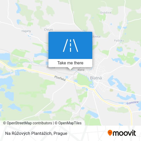 Na Růžových Plantážích map