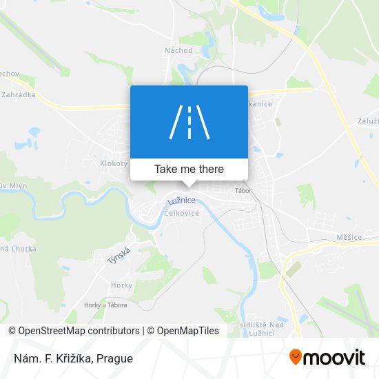 Nám. F. Křižíka map