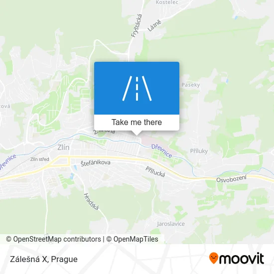 Карта Zálešná X