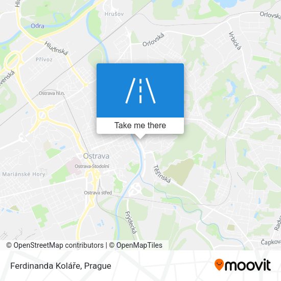 Ferdinanda Koláře map