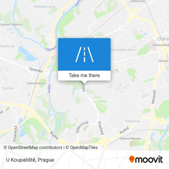 U Koupaliště map