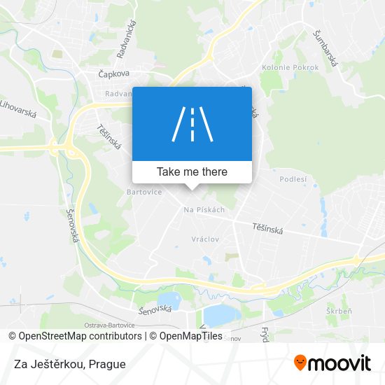 Za Ještěrkou map