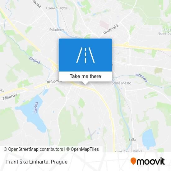 Карта Františka Linharta