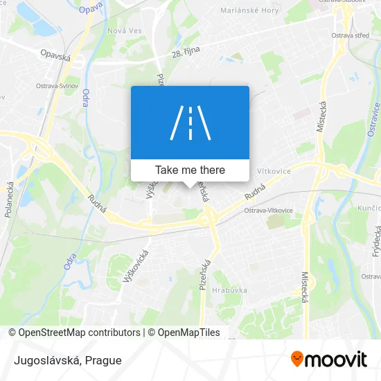 Карта Jugoslávská