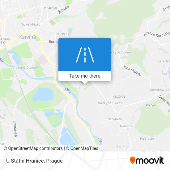 U Státní Hranice map
