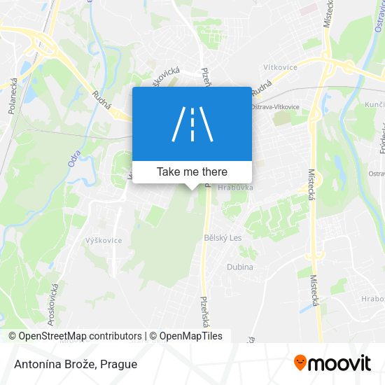 Antonína Brože map