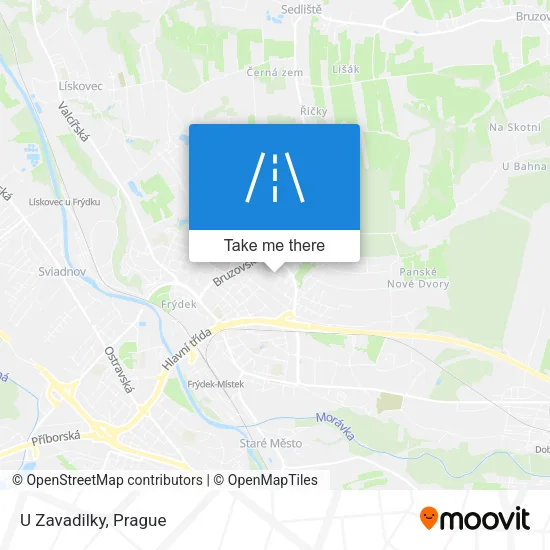 Карта U Zavadilky