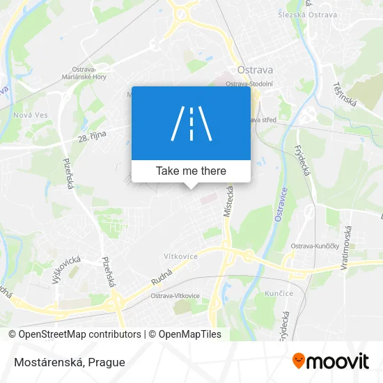 Карта Mostárenská