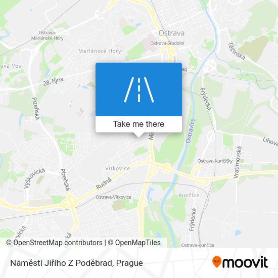 Náměstí Jiřího Z Poděbrad map